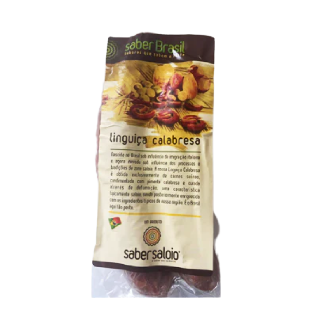 Lingua Calabrese (Salsicce calabresi) - SABER BRASIL - Tra 300g e 349g