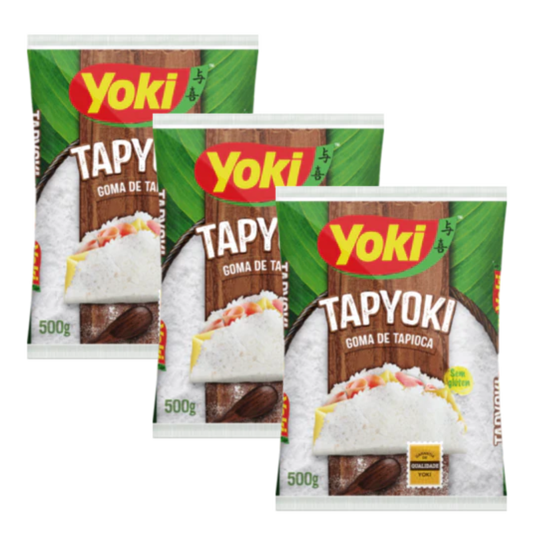 Combo - Hydrated Tapioca Tapyoki - YOKI - 500g - Buy 3 units and get 10% discount