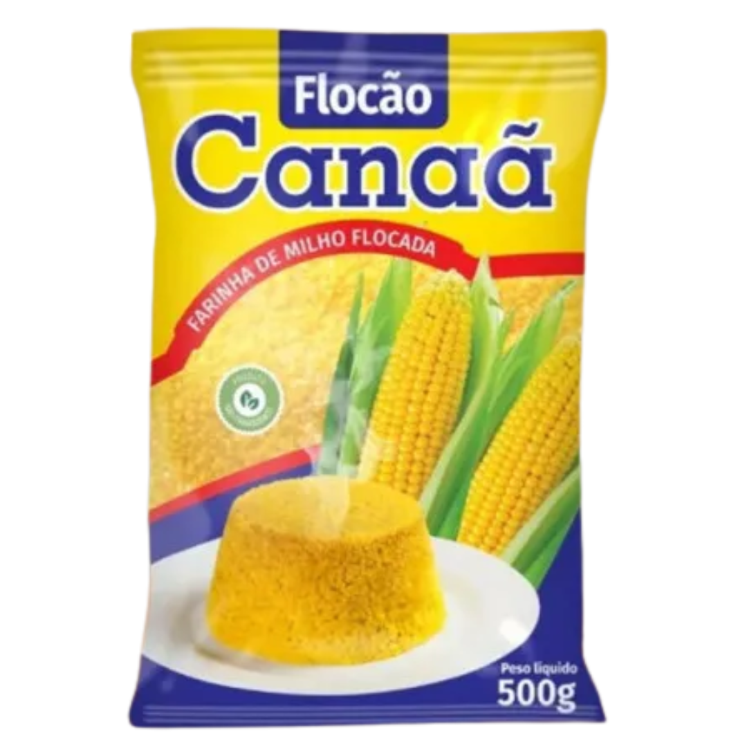 Fiocchi di mais (Farinha de Milho Flocão (Non OGM)) - CANAÃ - 500g - Promozione