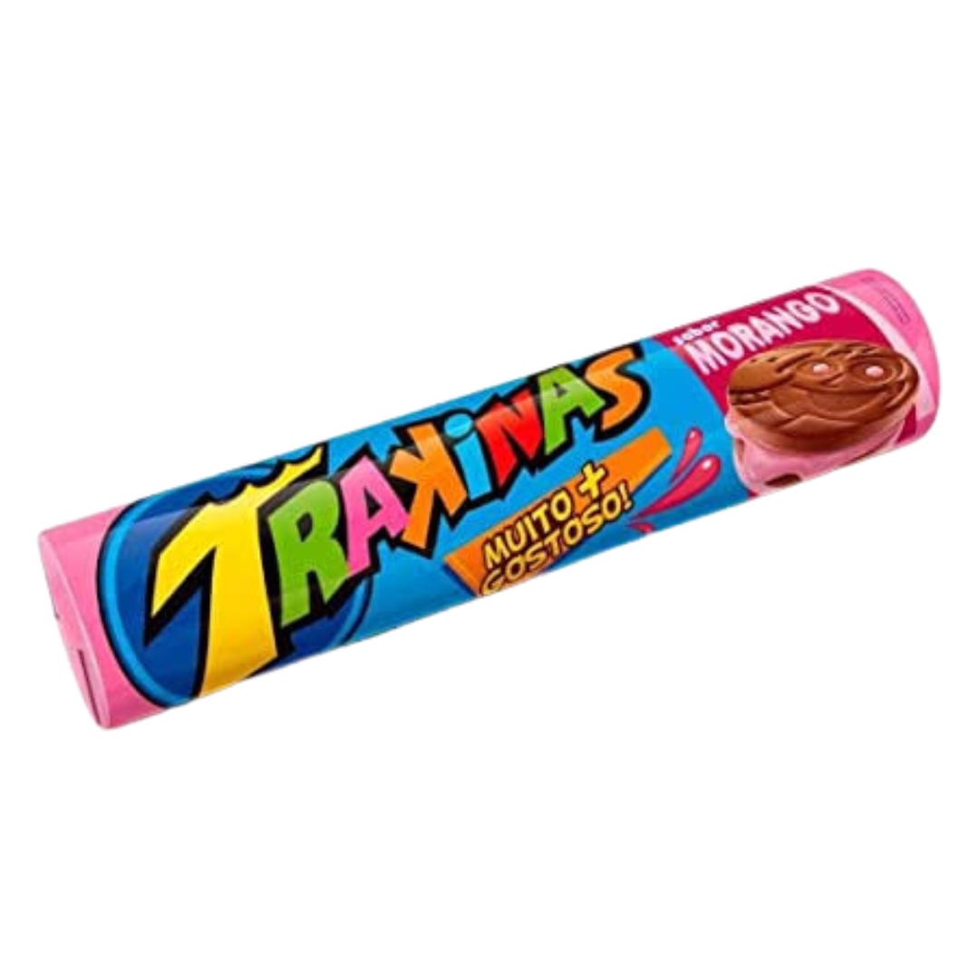 Bolacha Trakinas Fraise (Biscuits Fourrés fraise) - NABISCO - 126g - Promotion
