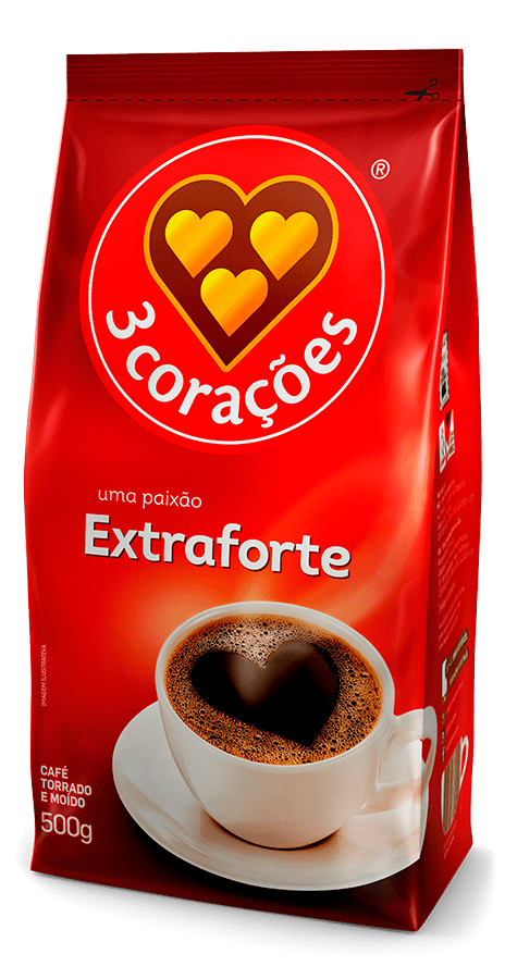Café Extra Forte (Café brésilien Extra forte) - TRÊS CORAÇÕES - 500g - Mon Petit Brésil